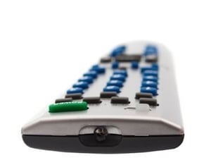 Raised buttons on remote