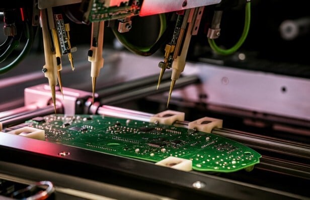 PCB assembly by an automated machine