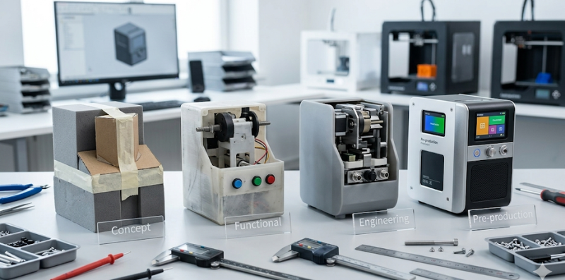 Illustration of Stages of Prototyping