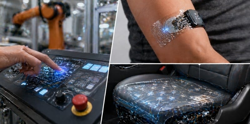 FSR applications in industrial, wearable, and automotive systems