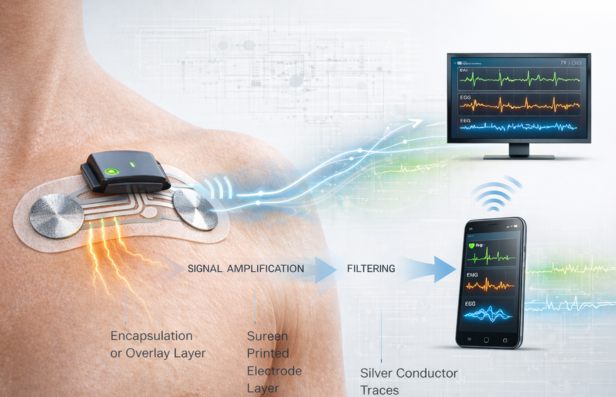 How Printed Biometric Sensors Capture and Transmit Bioelectric Signals ...