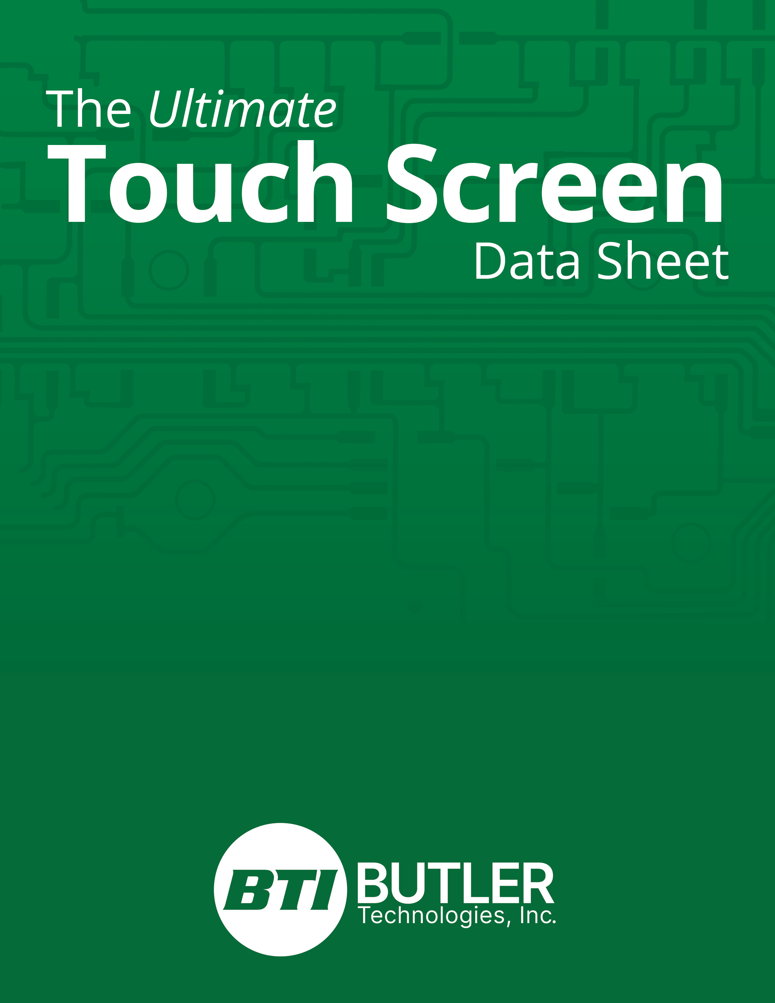 Touch Screen Data Sheet