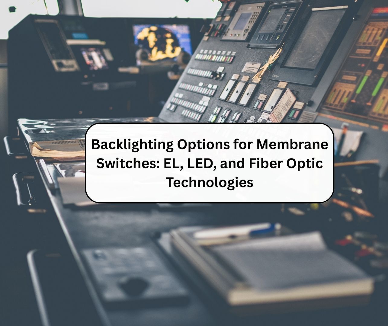 Backlighting Options for Membrane Switches: EL, LED, and Fiber Optic Technologies
